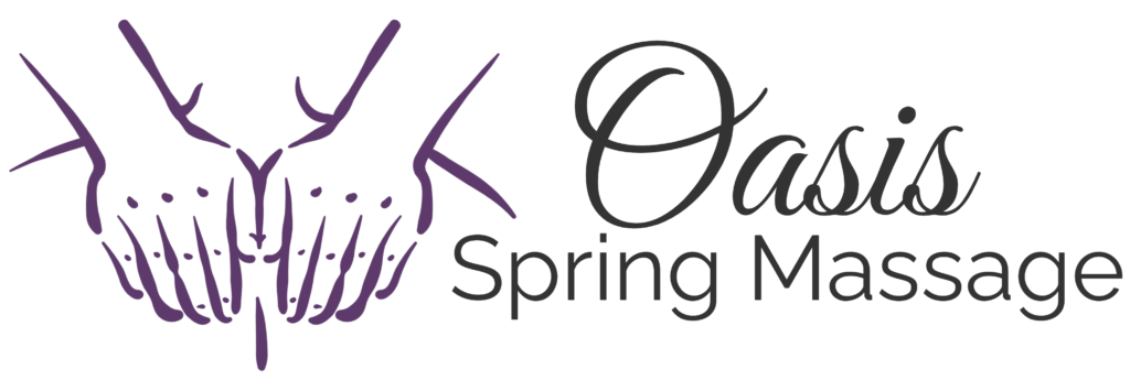 Oasis Spring Massage Logo - Horizontal - Transparent BG